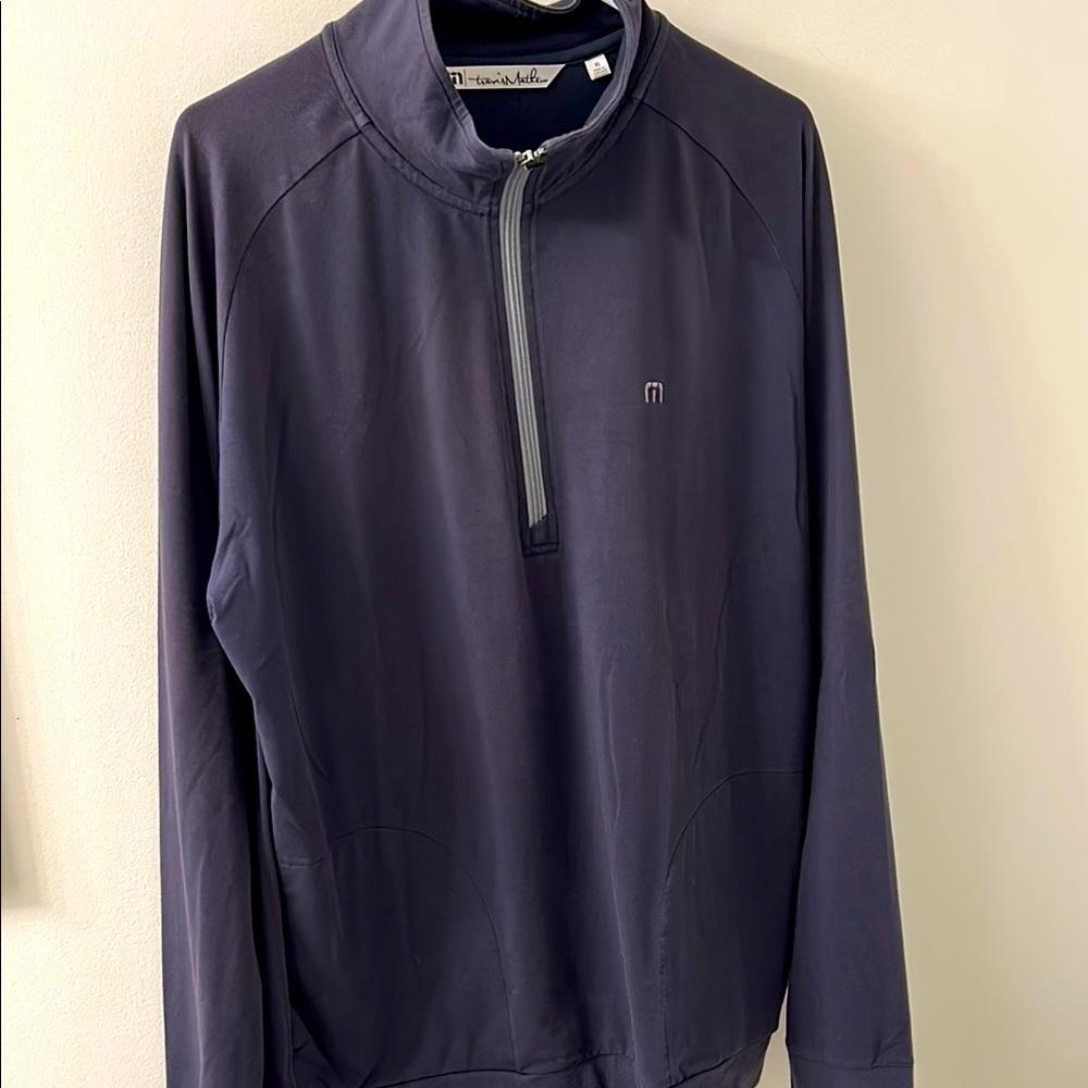 Mizzen+Main Black Quarter-Zip Pullover